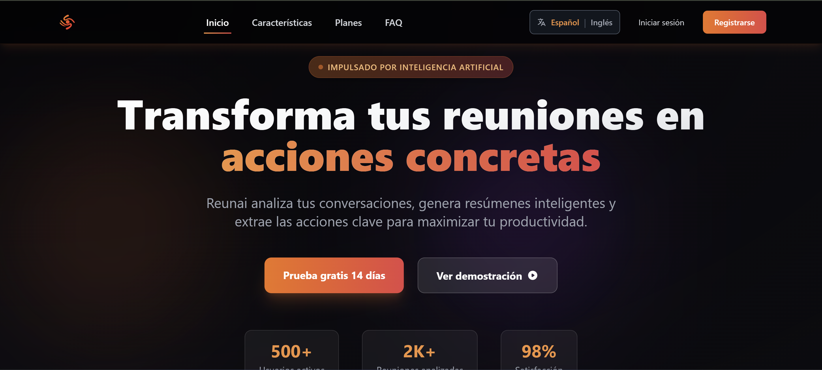 Imagen de la home de Reunai