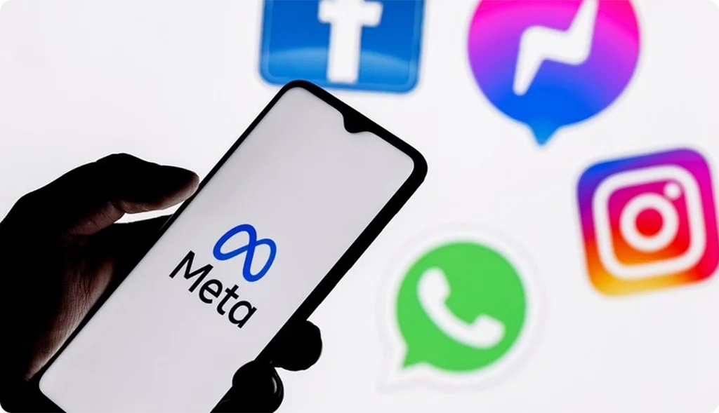 Ilustración de un embudo de ventas digital automatizado conectado a Meta Ads mediante apps NoCode